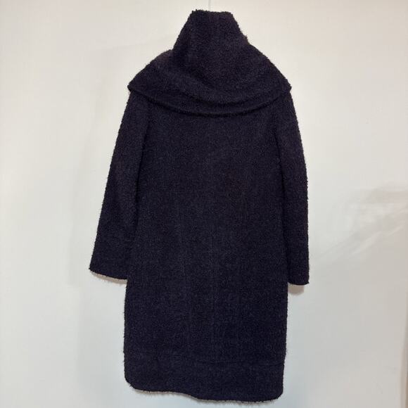 ZAC ZAC POSEN Camilla Cocoon Wrap Coat Women M Purple Natural Fibers Winter XS - Picture 2 of 16